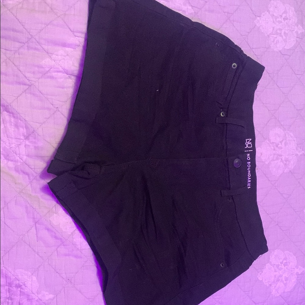 No Boundaries Black High Waist Shorts